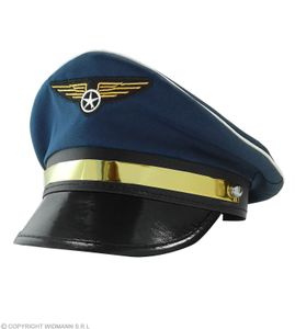 Mütze Pilot - Pilotenmütze - Pilotenhut Flieger Kapitän Kostüm Party