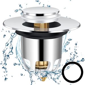 Waschbecken Ablaufgarnitur Universal Waschbeckenstöpsel Popups Abfluss Stöpsel mit Dichtungsring Waschbecken für Waschbecken Abfluss