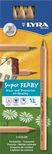 LYRA Super Ferby 4-Color Kartonetui mit 12 4-Colorstiften, Sortiert
