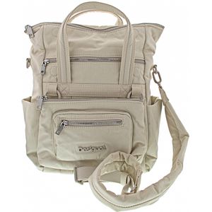 Desigual Bag Basic Modular Voyager Damen Rucksack in Beige, Größe 1