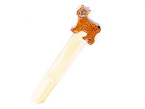 Holz-Lesezeichen - Luchs stehend - 12,5 cm