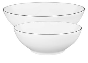 Lido "Black Line" rund Schüssel Set 2tlg. (20/23cm)