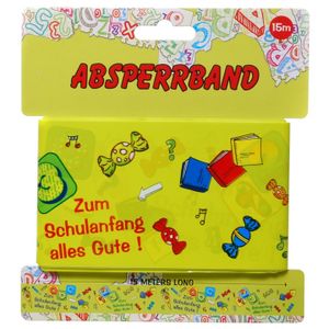 Absperrband Schulanfang Deko Einschulung 1. Schultag