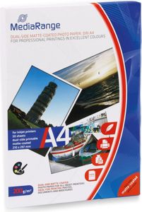 MediaRange Papier Inkjet matt beidseitig A4 200g 50 Blatt