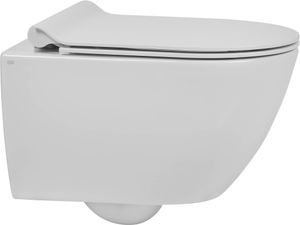 Ben Segno - Kompakt - Wand-WC mit Tornado-Spülung und Nanobeschichtung inkl. Slimseat WC-Sitz Glanz weiß - Hänge-WC mit Tiefspül - Keramik