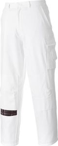 Portwest - Pánske pracovné nohavice PC6506 (XL) (Biela)