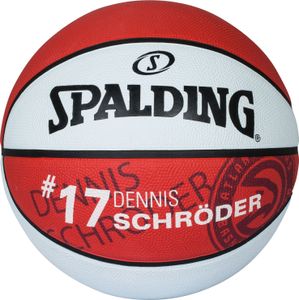 SPALDING NBA PLAYER DENNIS SCHROEDER Basketball rot/weiss 7