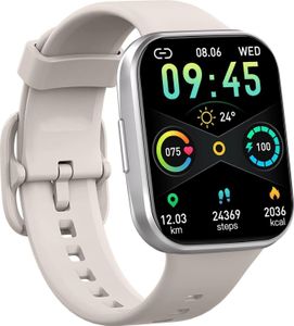 JUNG UAUE Smartwatch Damen & Herren Fitnessuhr, mit Bluetooth Smartwatch (4,29 cm/1,69 Zoll) 7 Tage Akku, 100+ Trainingsmodi, mit Android / iOS