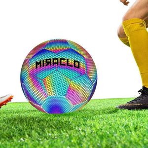 Reflektierender Fußball - Leuchtend - Kind -Größe 5 - Spezial - Holografisch - Geschenktipp - Ostern - Spielzeug