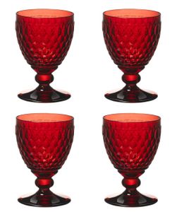 Villeroy & Boch Boston Coloured 4er Set Rotweinglas rot