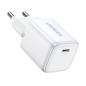 Szybka Ładowarka Sieciowa Gan Usb C 30W Pd Ugreen Nexode Mini - Biała