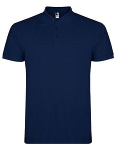 Herren Star Poloshirt, Piqué - Farbe: Navy Blue 55 - Größe: XXL