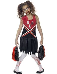 Zombie Cheerleader Kostüm, Kind, Größe:L