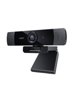 Aukey PC-LM1E 1080P Full-HD Webcam, Stereomikrofonen mit Rauschunterdrückung mit Rauschunterdrückung, Plug & Play, USB-Anschluss, Für Skype/Zoom/Cisco/PC/Mac
