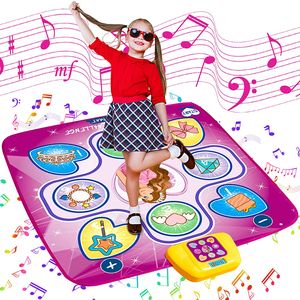 Musikspielzeuge Kindertanzmatten Tanzmatte Kinder Spielzeug Geschenke für Mädchen Jungen Alter 3 4 5 6 7 8+ Jahre, Musikmatte