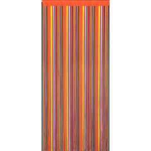 SIDCO Streifenvorhang Türvorhang Fliegenvorhang Fadenvorhang Kunststoff orange 90x200