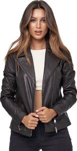 Tazzio Damen Lederjacke F506 Braun L Tazzio Damen Lederjacke F506 Braun L