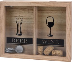 Korkensammler Weinkorkenhalter 26x22x4 cm Bier & Wein