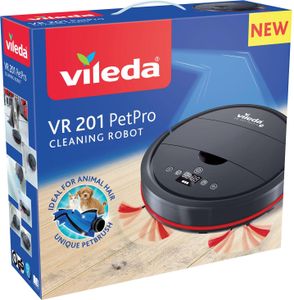 Vileda VR 201 PetPro Saugroboter (optimiert für Tierhaare, 90 Minuten Laufzeit)