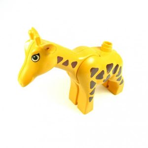 1 Giraffe groß gelb Stute Tier Bauernhof Safari Zoo Zirkus Lego Duplo B63