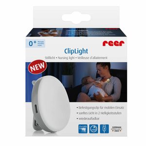 reer ClipLight Stilllicht, mit Befestigungsclip, Nachtlicht, Still Licht, LED, Timer, 52361