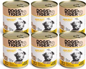 Dogs’n Tiger Adult Premium Hundefutter, Nassfutter, Getreidefrei, Mahlzeit, Huhn & Karotte, 6x800g Dogs’n Tiger Adult Premium Hundefutter, Nassfutter, Getreidefrei, Mahlzeit, Huhn & Karotte, 6x800g