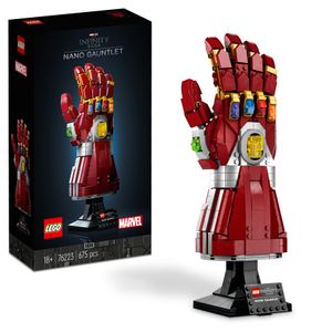 LEGO 76223 Marvel Iron Mans Nano Handschuh, Baubares Iron Man-Modell mit Infinity-Steinen, Filmset „Avengers: Endgame“, Sammlerstück für Erwachsene