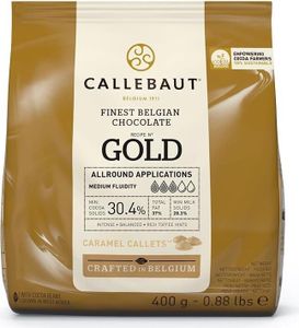 Callebaut GOLD Karamell-Schokoladenkuvertüre, Callets (400g)