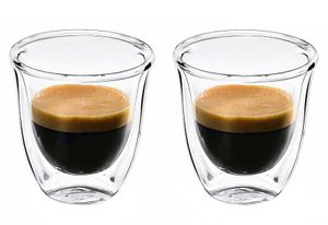 DELONGHI Sklenice na espresso Termo sklenice na espresso s dvojitou stěnou 60 ml Sada 2 ks