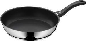 WMF Devil Pfannenset 3-teilig, Bratpfanne 24, 20, 28 cm, Cromargan Edelstahl beschichtet, Induktion, Kunststoffgriff