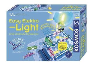KOSMOS 620530 Easy Elektro - Light. Erste elektrische Stromkreise erstellen. Spielerisch die Elektrizität entdecken. Experimentierkasten zu Elektrotechnik für Kinder ab 8-12 Jahre
