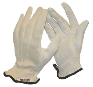 12 Paar Arbeitshandschuhe Baumwolle Montage Handschuhe Noppen Gartenhandschuhe , Konfektionsgröße:7