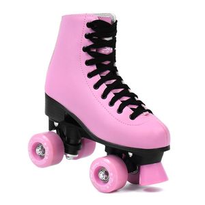 SMJ sport Damen Klassische Retro Rollschuhe | ABEC7 Kugellager | Pink Mädchen Classic Roller Skates Inliner Inlineskates | Gr. 39