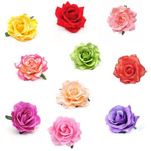 Mehrfarbig Haarclip Blume,Blume Haarnadel Ansteckblume Blumenbrosche Bunte Rose Blume Haarspangen für Frauen Mädchen Party Haarschmuck (10 Stück)