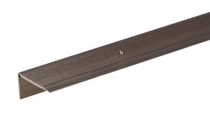 Alberts Treppenkanten-Schutzprofil | Aluminium, bronzefarbig eloxiert | 1000 x 45 x 23 mm