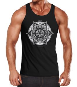 Herren Tank Top Mandala Neverless® schwarz L