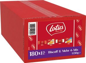 Lotus Biscoff Karamellgebäck 4er Mix perfekt zu Heißgetränken 1130g