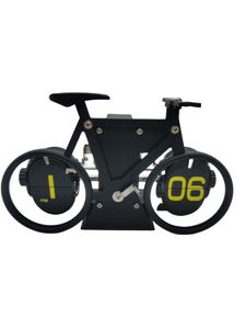 INF Retro-Fahrradmodell, digitale automatische Flip-Uhr Schwarz