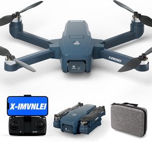 Drohne mit Kamera 4K für Anfänger Erwachsene, 5G WiFi-Übertragung, faltbar, FPV-RC-Quadcopter, Drohnenhöhenhalt, Follow Me 38 Min., bürstenloser Motor