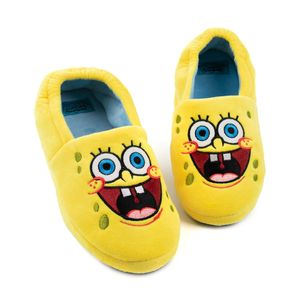 SpongeBob SquarePants - Kinder Hausschuhe, Gesicht NS7094 (31 EU) (Gelb/Blau)