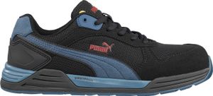 Puma Sicherheitsschuh Frontside Black/Blue Low nach EN ISO 20345:2011 S1P ESD HRO SRC schwarz  Größe 43
