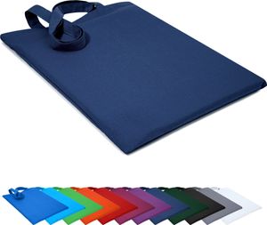 Baumwolltasche 38x42cm Stofftasche Tragetasche Beutel Einkaufstasche Stoffbeutel Tasche, in Farbe: Navy