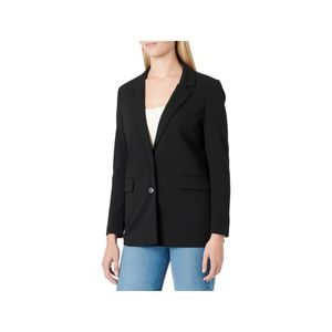 VERO MODA Damen Oversize VmZamira Blazer Sakko lange Anzugs-Jacke Einfarbig, Farbe:Schwarz, Größe:M