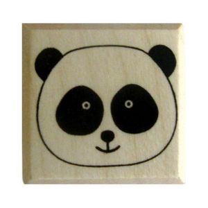Holzstempel - Pandakopf