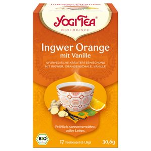 Yogi Tea ® Ingwer Orange Tee mit Vanille 30,6 g 17 Teebeutel