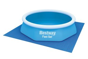 Bestway® Flowclear™ PE- Bodenplane 274 x 274 cm, blau, quadratisch