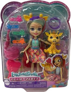 Mattel Enchantimals Glam Party Žirafa 15 cm bábika