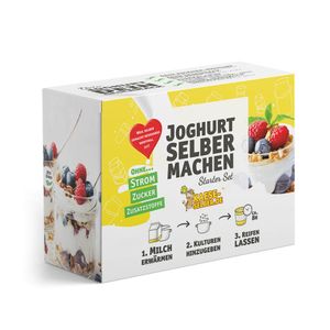 Joghurt selber machen Starter Set - Joghurtkultur wählbar: mit Y Kultur (mildes Aroma)