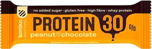 Bombus Protein 30% 50 g Erdnuss-Schokolade / Riegel, Cookies & Brownies / Glutenfreier Proteinriegel ohne Zuckerzusatz und Palmöl
