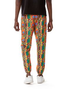 Lässige elastische Taillenhose für Herren  Urlaubsmode  Boho-Hose,Farbe: Orange,Größe:3XL